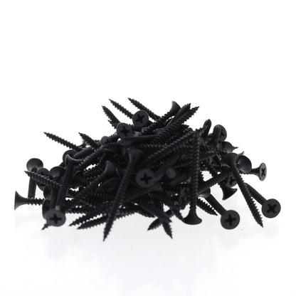 100-Pack DW6158J Bugle Head Philips Drywall Screws #6 x 1-5/8" Black Phosphate