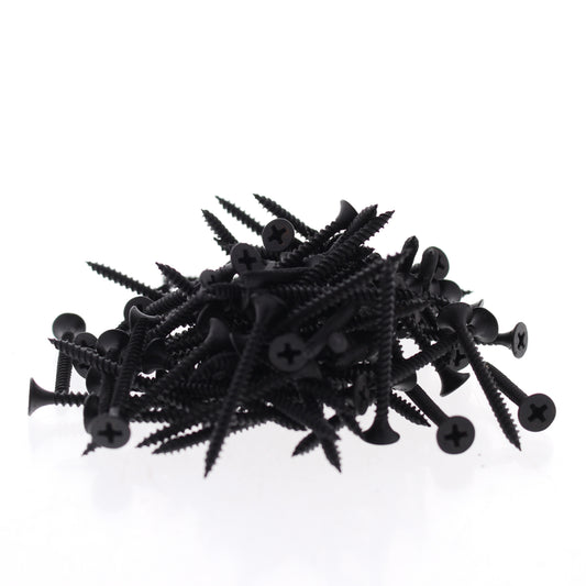 100-Pack DW6158J Bugle Head Philips Drywall Screws #6 x 1-5/8" Black Phosphate
