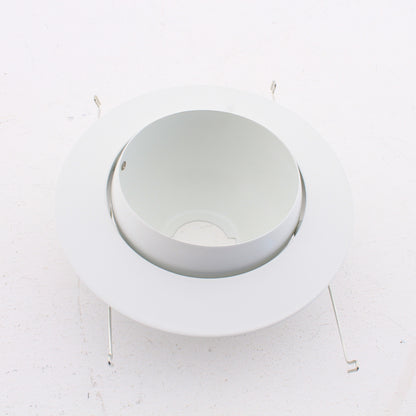 VuLite V2030-WH 5" White Adjustable Round Eyeball PAR30 Trim for Recessed Light