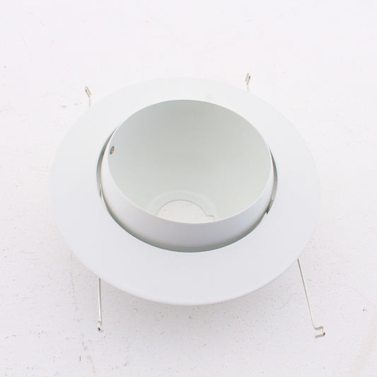 VuLite V2030-WH 5" White Adjustable Round Eyeball PAR30 Trim for Recessed Light