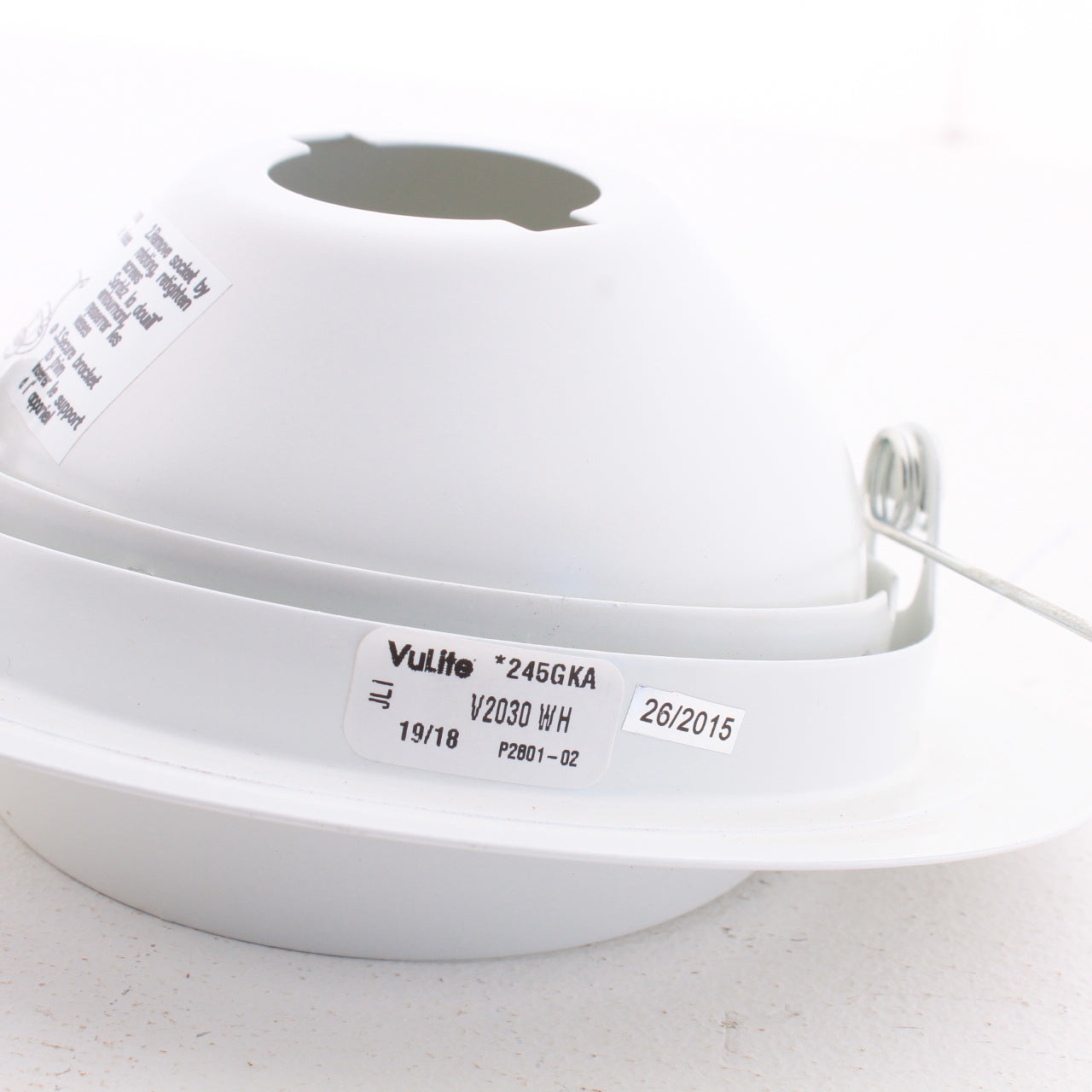 VuLite V2030-WH 5" White Adjustable Round Eyeball PAR30 Trim for Recessed Light