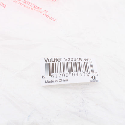 Juno VuLite V3034B-WH Round 6" Full Black Baffle White Trim for Recessed Light