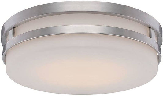 WAC Lighting FM-4313-BN Brushed Nickel Vie LED Flush Mount One Size 3000K Glass