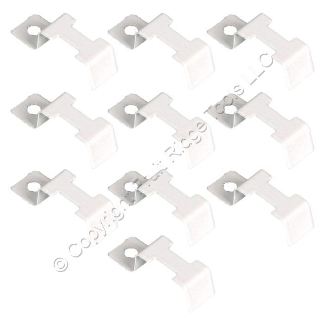 10-Pack WAC US LED-HVT-CL2 FlexLine Mounting Clip Single Fastened White