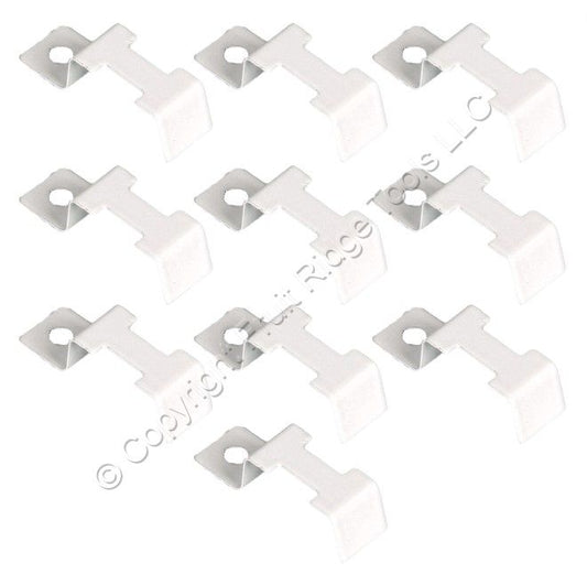 10-Pack WAC US LED-HVT-CL2 FlexLine Mounting Clip Single Fastened White