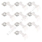 10-Pack WAC US LED-HVT-CL2 FlexLine Mounting Clip Single Fastened White