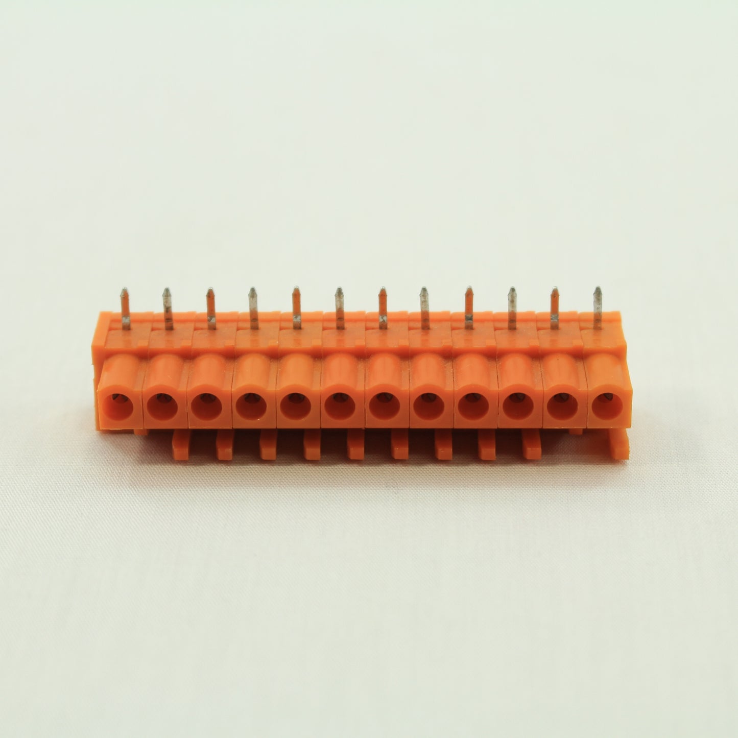 10 Wago Orange 12-Pole THT Angled Female Headers 0.6 x 1.0mm Solder Pin 232-272