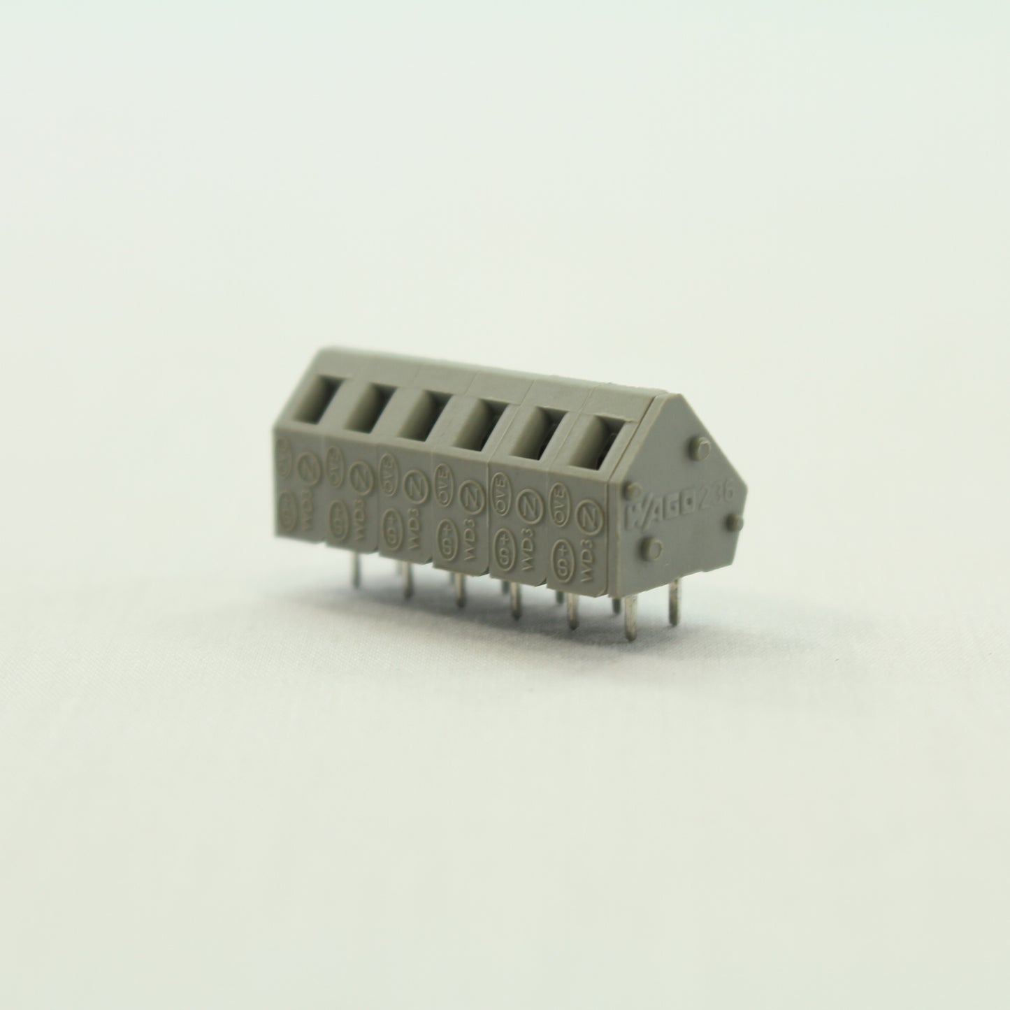 Wago Wire-To-Board Terminal Block 6-Positions 28-12AWG 2.5mm Clamp 236-406