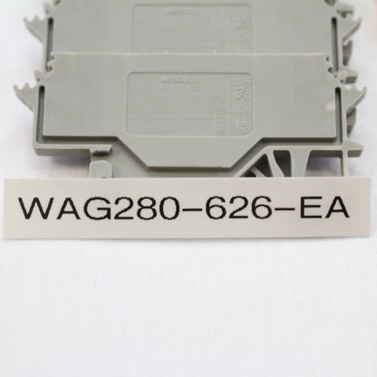 5 Wago Din Rail Mount Terminal Blocks 4-Position 28-14AWG 24A Clamp 280-626