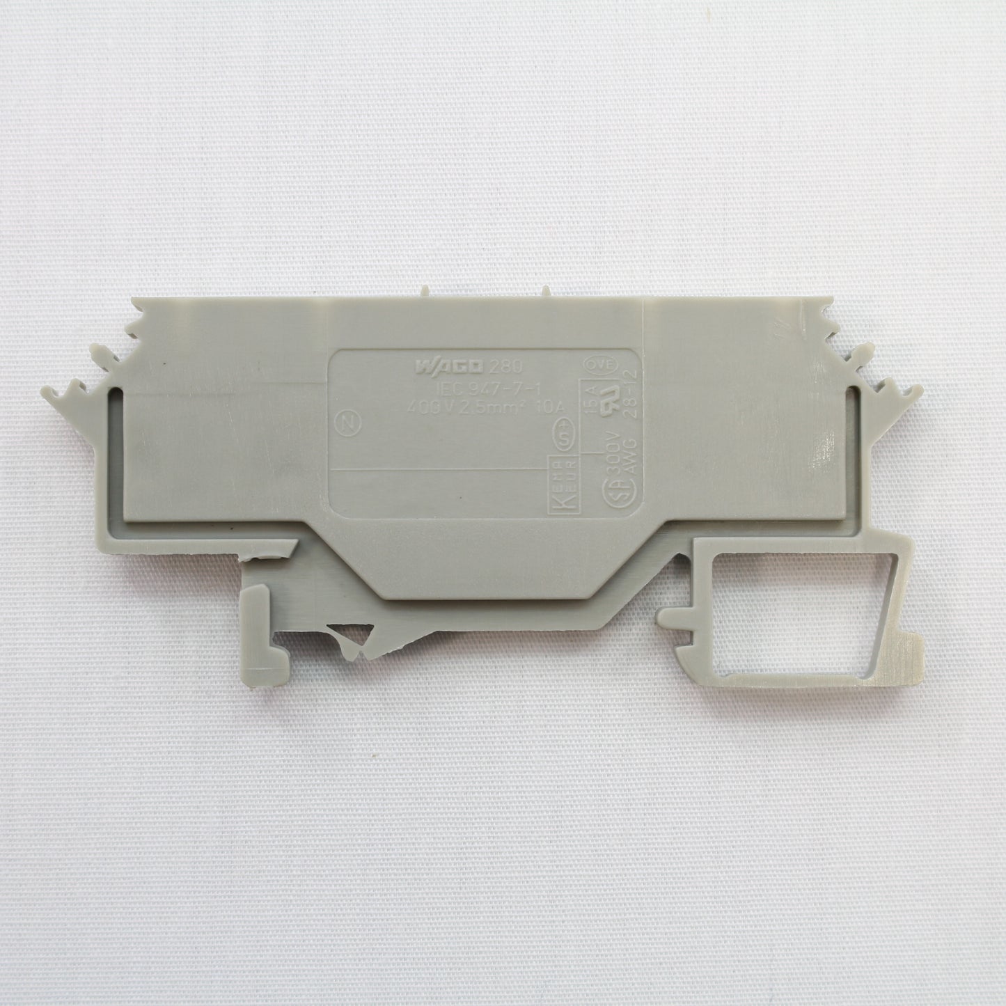 Wago 280-628 Din Rail Mount Terminal Blocks 4-Pos 10A for Pluggable Modules 5pk