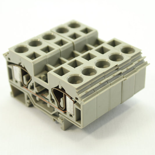 135pk Wago Din Rail Mount Terminal Blocks 2-Position 16mm 24-6AWG Clamp 283-601