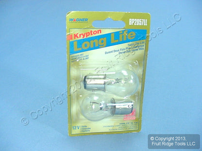 2 Wagner BP2057LL Back Up Brake Turn Signal Parking Lamp Light Bulbs
