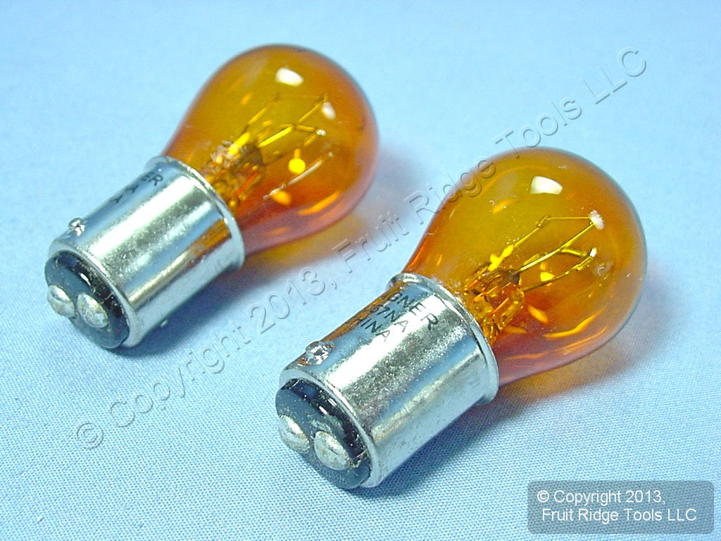2 Wagner BP2057NA Amber Parking Lamp Turn Signal Light Bulbs 12V