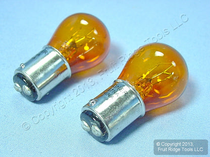 2 Wagner BP2057NA Amber Parking Lamp Turn Signal Light Bulbs 12V