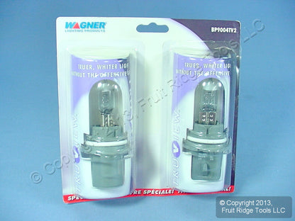 2 Wagner BP9004TV2 TruView Head Light Driving Lamp Bulbs