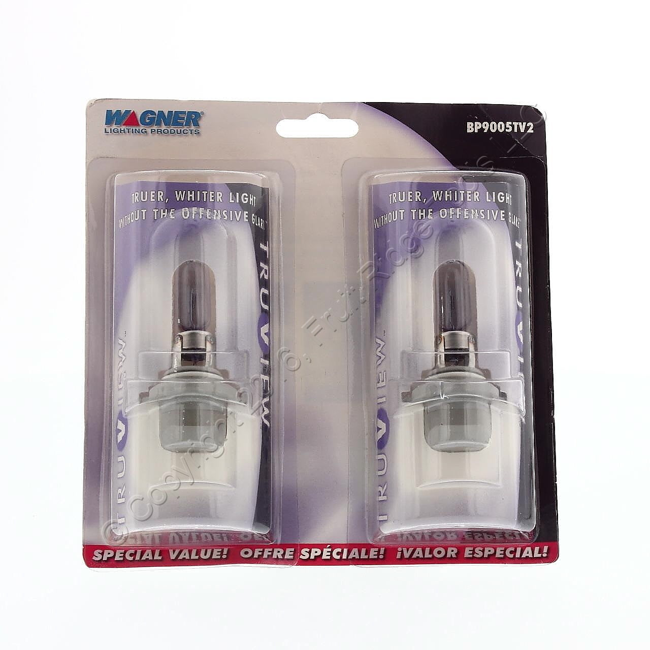2 Wagner TruView High Beam Head Light Driving Lamp Bulbs BP9005TV2