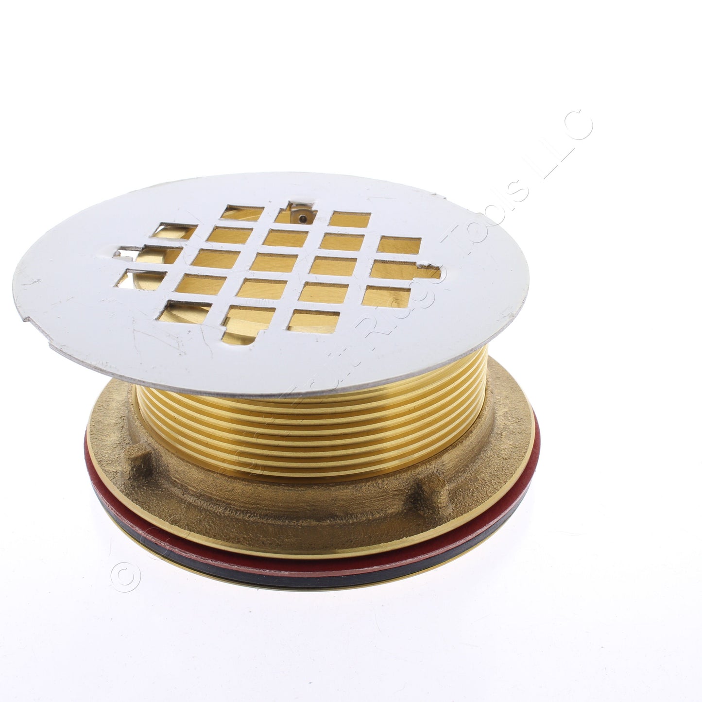 Jones Stephens D40102 2" IC Brass Shower Stall Drain w/ Stainless Steel Strainer