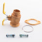 Webstone H-51405 Brass Full Port Forged 1.25" SWT Rotating Uni-Flange Ball Valve