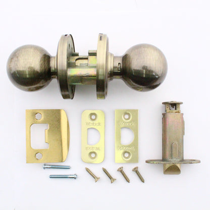 Weslock Antique Brass Passage Door Keylock Lever Handle Keyed 401BARABBARAB