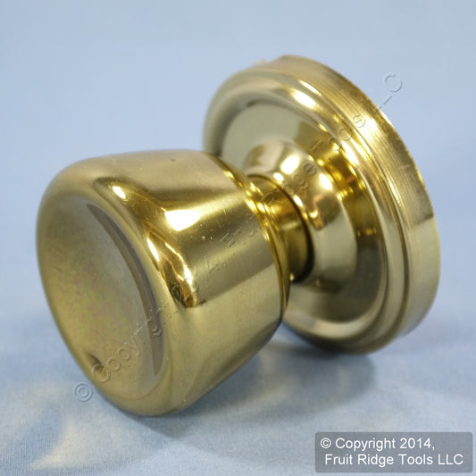 Weslock Dummy Door Knob Polished Brass Sonic 405SON03