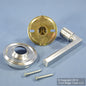 Weslock Traditonale Model 605 Satin Chrome Dummy Hall Closet Door Pull Lever