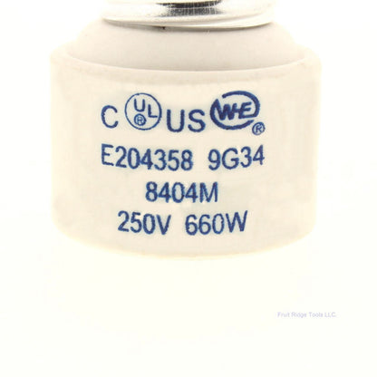 Westinghouse 8404M Porcelain Lampholders Adapter Socket Medium Base 250V 660W