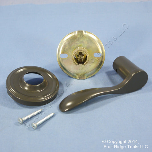 Left Weslock 605BOR01 Traditonale Bordeau 605 Gray Dummy Closet Door Lever