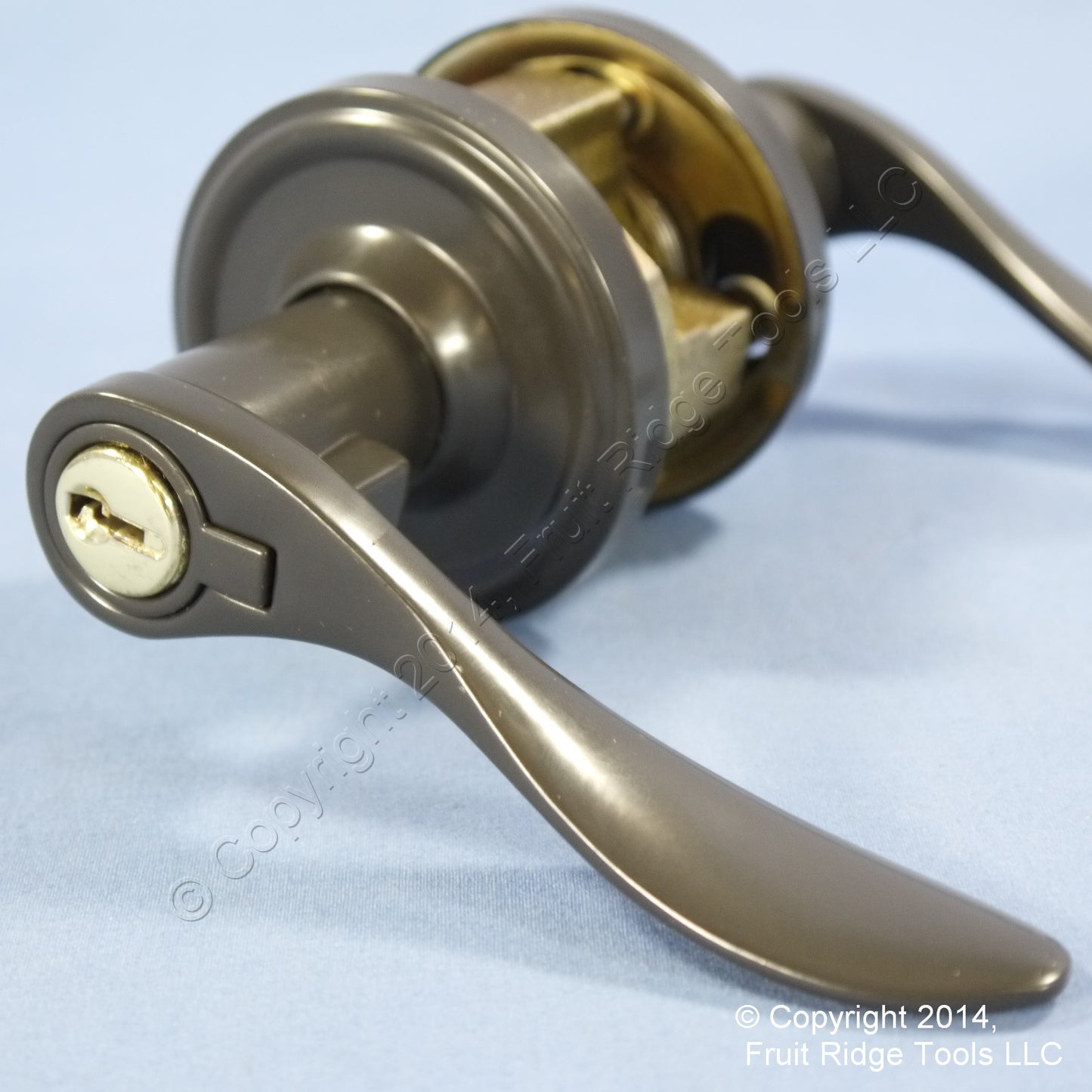 Left Weslock Traditonale Bordeau 640 Gray Keylock Lever Door Handle