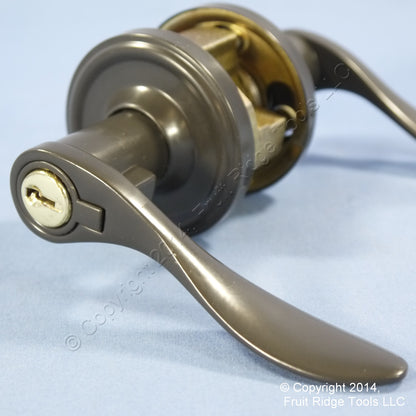Left Weslock Traditonale Bordeau 640 Gray Keylock Lever Door Handle