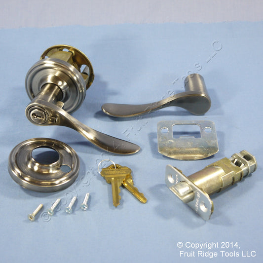 Weslock L640BORASBORAS Left Traditonale Bordeau 640 Weathered Pewter Keylock