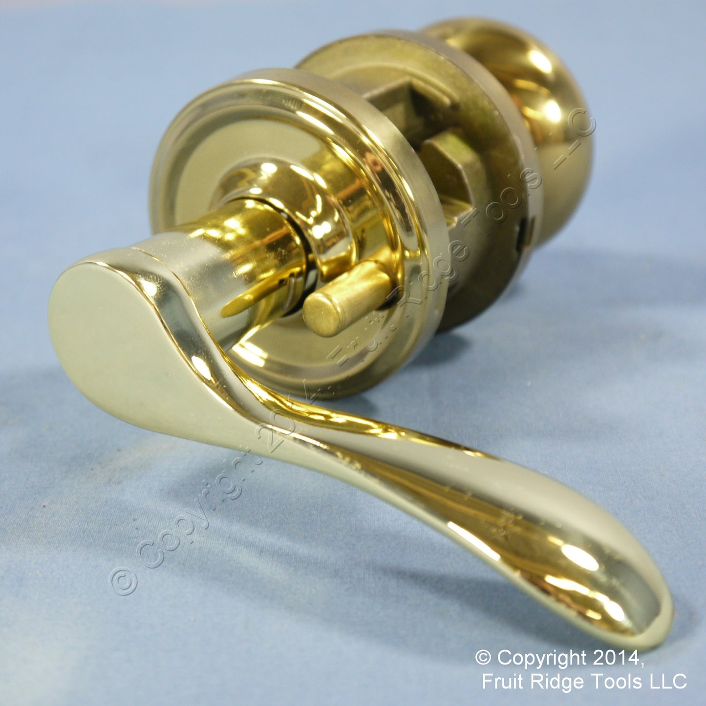 Weslock L640IMP03BOR03-KA3 Polished Brass Left-handed Impresa 640 Keylock Knob