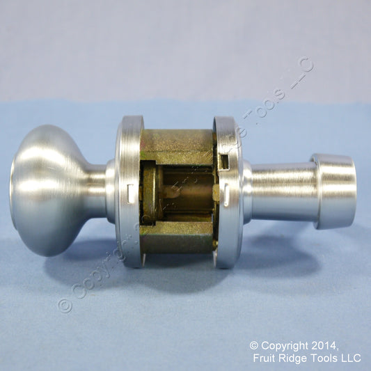 6 Left Weslock Traditonale Impresa 640 Satin Chrome Keylock Knob w/ Calais Latch