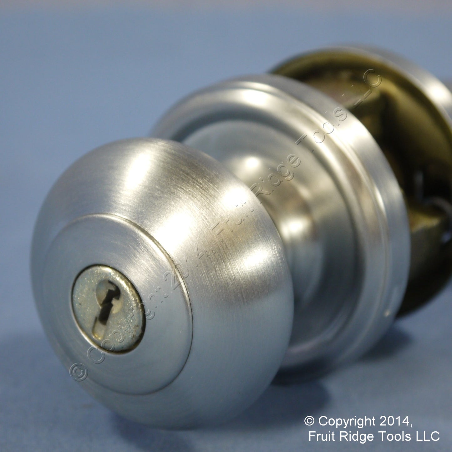 6 Left Weslock Traditonale Impresa 640 Satin Chrome Keylock Knob w/ Calais Latch