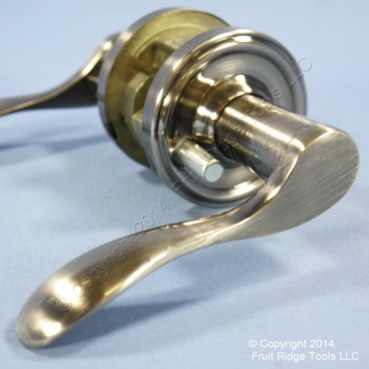 Right Weslock Traditonale Bordeau 640 Weathered Pewter Keylock Lever Handle