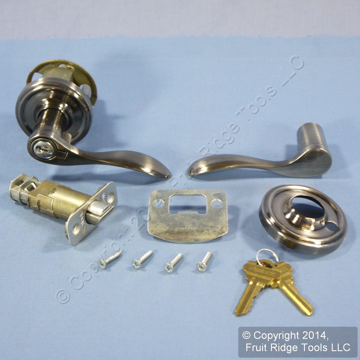6 Right Weslock Traditonale Bordeau 640 Weathered Pewter Keylock Lever Handles