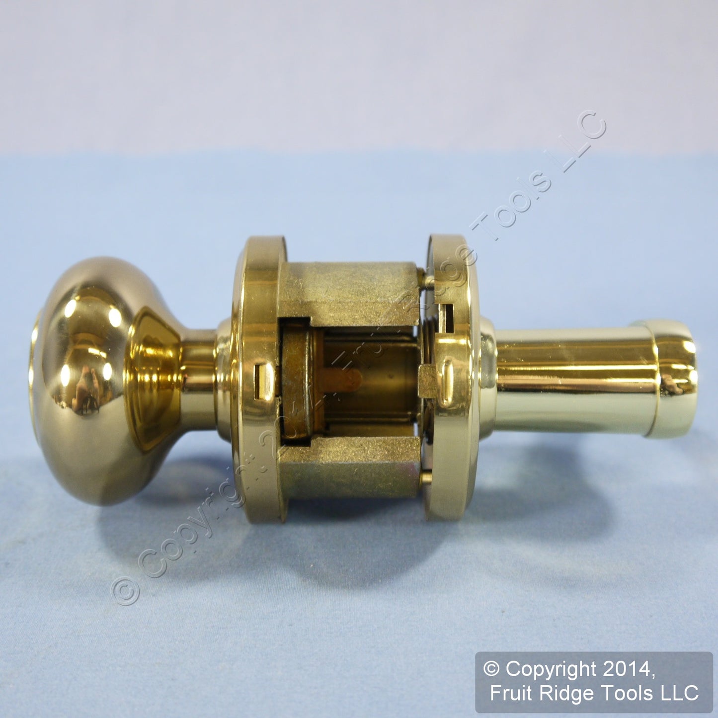 Right Weslock Polished Brass Traditonale Impresa 640 Keylock Knob Bordeau Latch