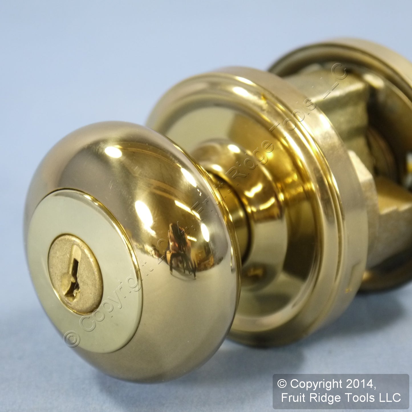 Right Weslock Polished Brass Traditonale Impresa 640 Keylock Knob Bordeau Latch