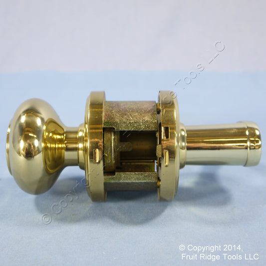 6 Right Weslock Traditonale Impresa Polished Brass Keylock Knob Bordeau Lever