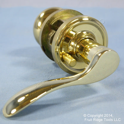 6 Right Weslock Traditonale Impresa Polished Brass Keylock Knob Bordeau Lever