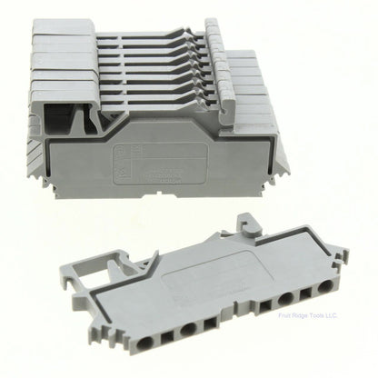 10 Wago Din Rail Mount Terminal Blocks 4-Position 28-14AWG 10A Clamp 280-609