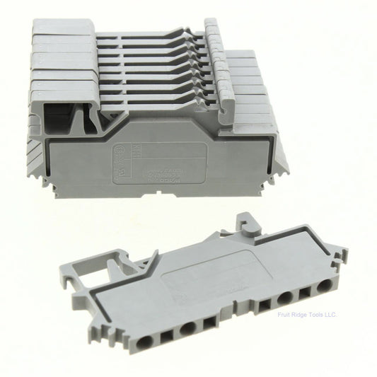 10 Wago Din Rail Mount Terminal Blocks 4-Position 28-14AWG 10A Clamp 280-609