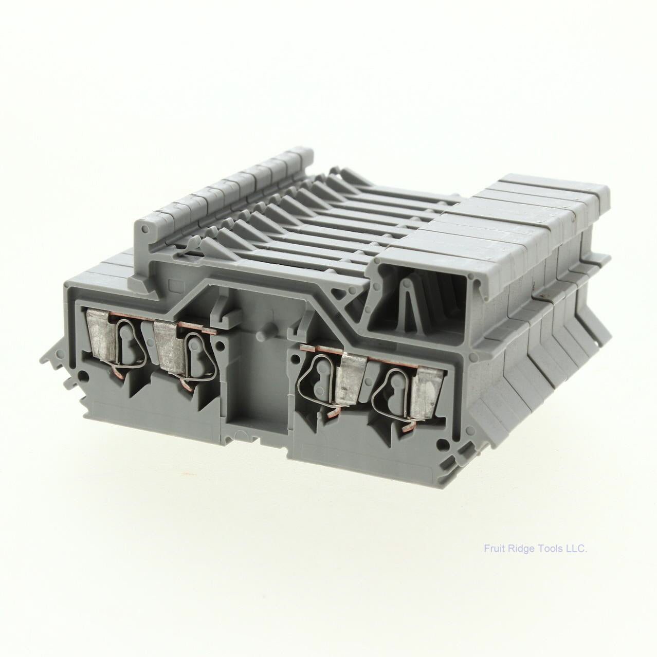 10 Wago Din Rail Mount Terminal Blocks 4-Position 28-14AWG 10A Clamp 280-609