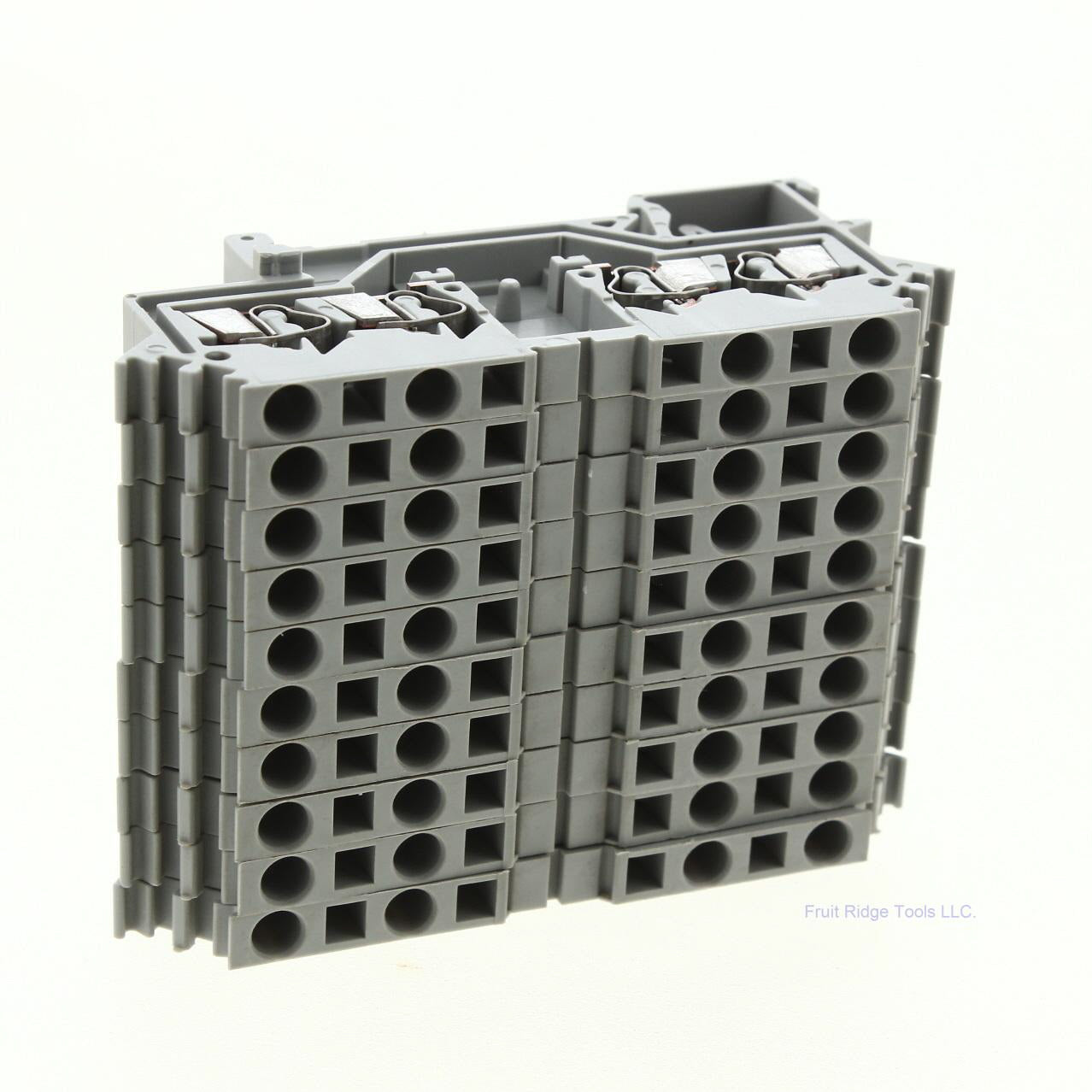 10 Wago Din Rail Mount Terminal Blocks 4-Position 28-14AWG 10A Clamp 280-609