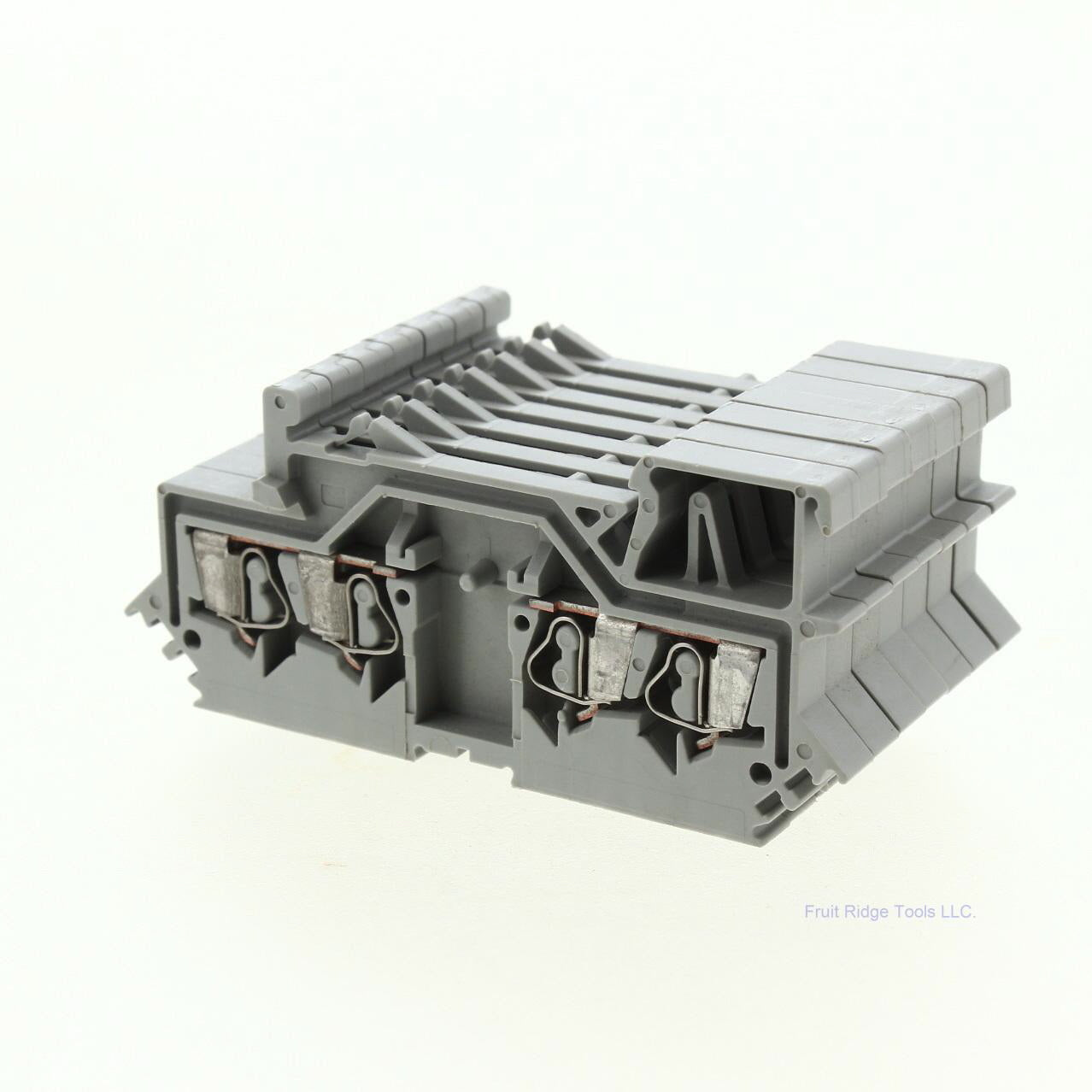 7 Wago Din Rail Mount Terminal Blocks 4-Position 28-14AWG 10A Clamp 280-609