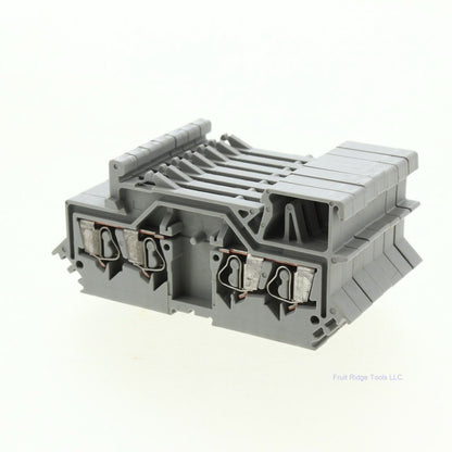 7 Wago Din Rail Mount Terminal Blocks 4-Position 28-14AWG 10A Clamp 280-609
