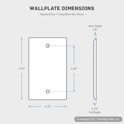 Cooper 2129V Ivory Blank Cover 1-Gang Plastic Wallplate Cover Box Mount 4-Pack
